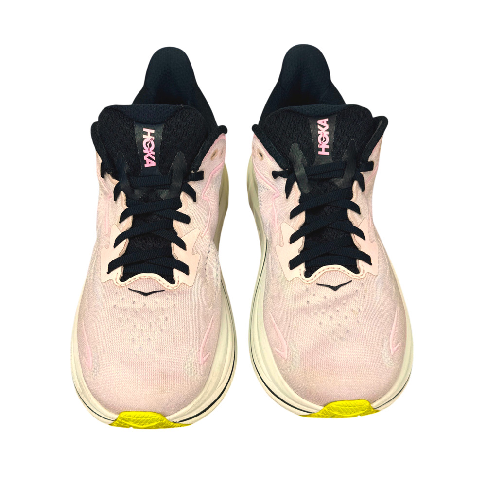 Hoka One One Clifton 10 Pink Black Running Shoes Womens 8.5 B Sneakers 1162031 - Picture 6 of 12